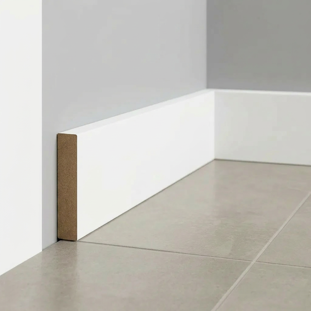 Baseboard & Casing 1x3, Squared Pine- 18mm, 17 FT Long