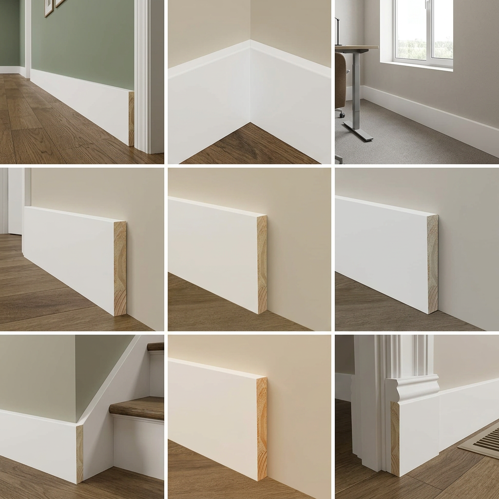 Baseboard  1×8 Pine Square Profile 14 mm 16 FT Long