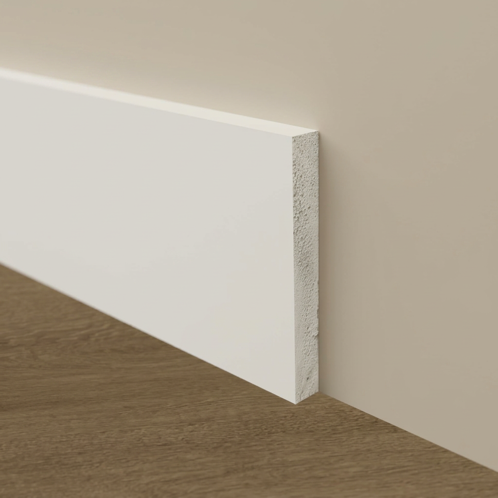 Baseboard  1×6 PVC Square Profile, 14mm 12 FT Long