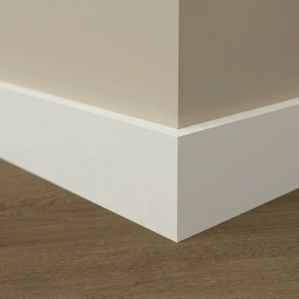 Baseboard  1×6 PVC Square Profile, 14mm 12 FT Long