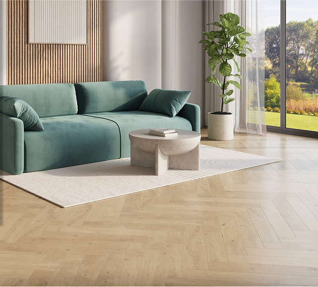 Rio Loire Herringbone Eng Oak  ½" x 5 1/2" - 3 mm Wear Layer