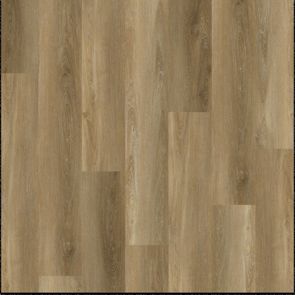 Light brown wood-look flooring planks with natural grain patterns and varying plank heights.