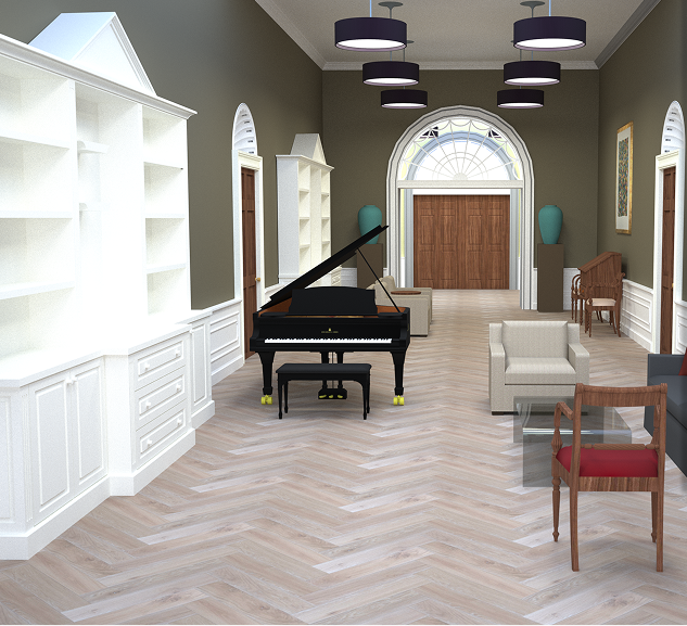 Rio Moldava Herringbone Eng Oak  ½" x 5 1/2" - 3 mm Wear Layer
