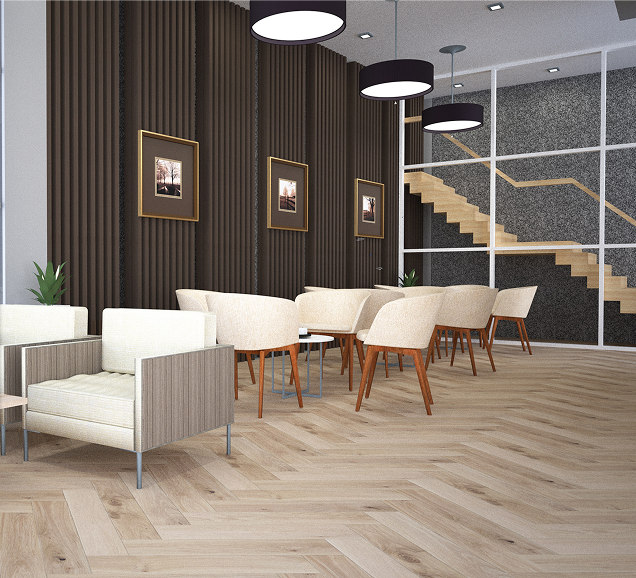 Rio Reno Herringbone Eng Oak  ½" x 5 1/2" - 3 mm Wear Layer